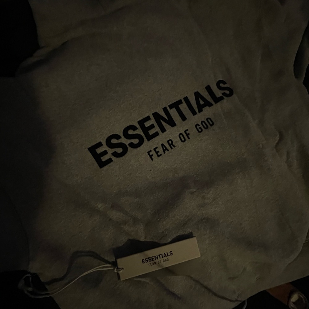 dark oatmeal essential hoodie